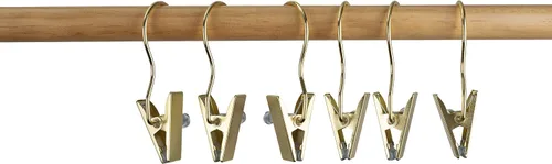 Vista 9 de Ganchos para botas de 4.5 pulgadas, ganchos de metal dorados para colgar guantes, zapatos, ganchos de lavandería, extensiones de cabello, clips