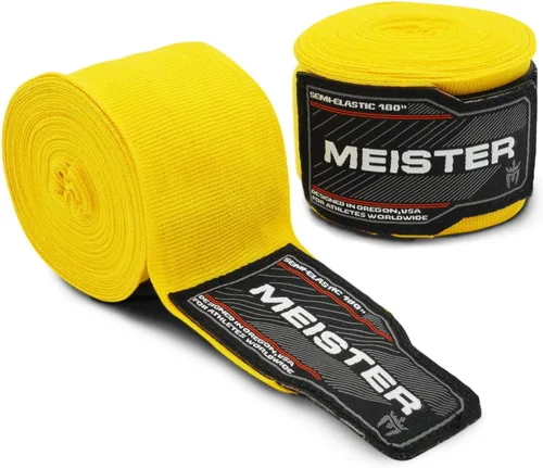 Vista 6 de Vendas para mano semielásticas de 180 pulgadas Meister Adult, vendas para MMA (artes marciales mixtas) y boxeo (par) todos