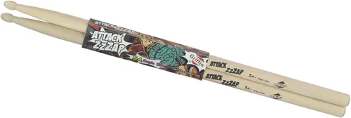 Vista 6 de GRIFFIN Attack Zzzap - 4 pares de palos de madera de arce selecta de élite tamaño 5A – Equilibrado, nivelado y recto – Drummers Percussion Classic