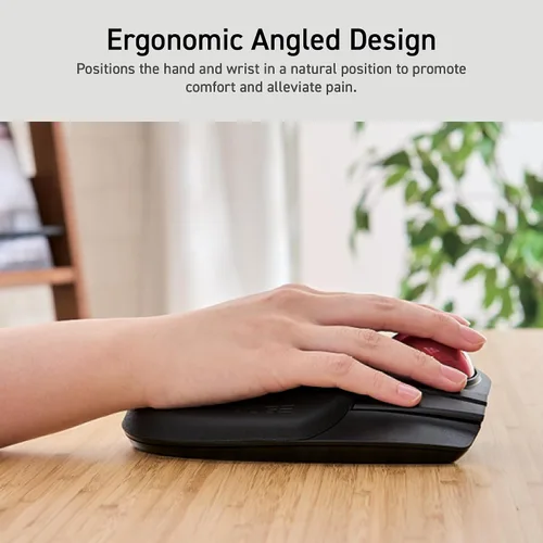 Vista 2 de ELECOM HUGE Trackball, USB inalámbrico de 2.4GHz, control con el dedo índice, personalizable con 8 botones, gran reposa muñecas suave, bola de 52mm