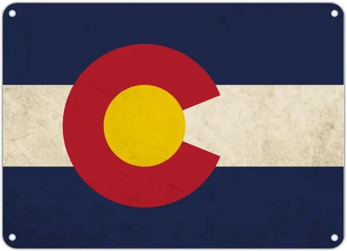 Vista 10 de Letrero de metal de Wisconsin, bandera del estado de Wisconsin, letrero de metal para hogar, estado, país, ciudad, recuerdo, arte de pared, póster