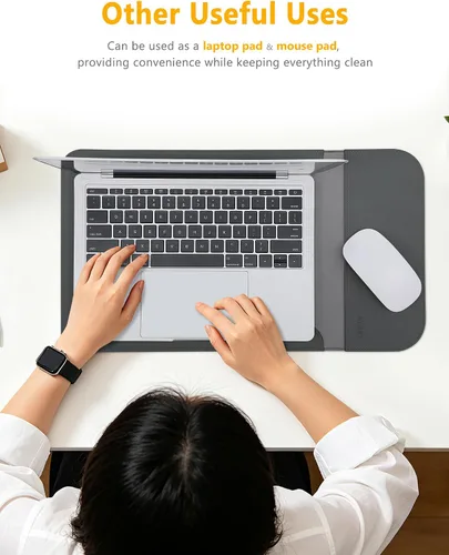 Vista 5 de HYZUO Funda para portátil de 15 pulgadas Slim Bag para MacBook Air M5 Grafito