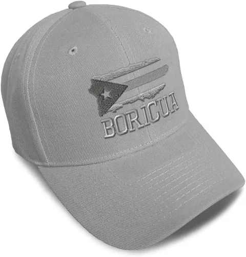 Vista 22 de Gorras de béisbol personalizadas para hombres y mujeres, bordadas con mapa de la isla de Puerto Rico, bandera C, sombreros de béisbol para hombre