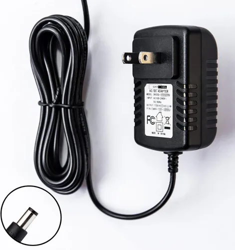 Vista 3 de OMNIHIL Adaptador de corriente AC/DC de 8 pies 9V 2A (2000mA) 0.217x0.098 in Compatible con Innov Modelo IVP0900-2000, pieza compatible