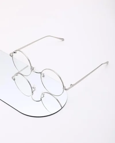 Vista 5 de Pro Acme Lentes transparentes con marco de metal redondo retro sin receta