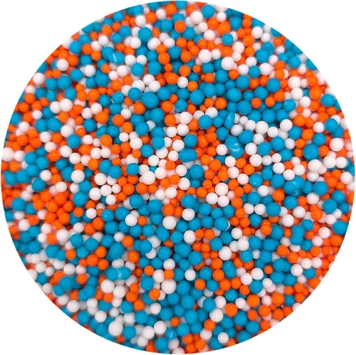 Vista 30 de NCS Gránulos comestibles Nonpareils negros, blancos y dorados – Decoración para cupcakes, pasteles y galletas, 7 onzas