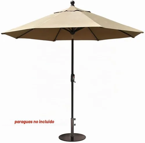 Vista 5 de EliteShade Base redonda resistente para sombrilla de hasta 140 libras, con placa de acero, soporte para sombrilla de patio para mercado al aire