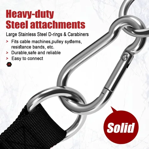 Vista 5 de Heavy Duty Gym Exercise Handles Attachment for Cable Machine,Resistance Band,Pulley System Home Fitness Workout Equipment, with Elastic Rubber Grip