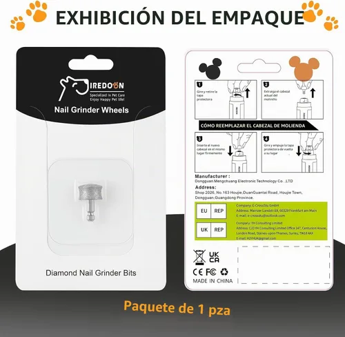 Vista 7 de IREDOON - Cabezal de repuesto para molinillo de uñas para perros para la mayoría de marcas y todas las mascotas, 1 unidad