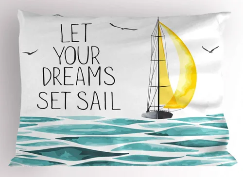 Vista 9 de Ambesonne Funda de almohada con frase en escala de grises, composición de flechas y puntos, inscripción inspiradora Be Brave, funda de almohada Gris