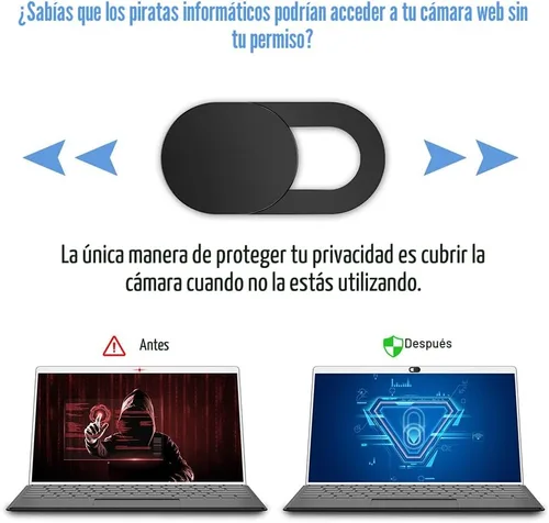 Vista 6 de Funda para cámara web, [paquete de 6] Funda ultrafina para cámara web para laptop, compatible con cámara para MacBook, laptop, PC, computadora