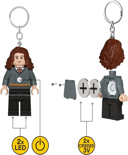 Vista 6 de LEGO Harry Potter Hermione - Llavero de luz y etiqueta para bolsa