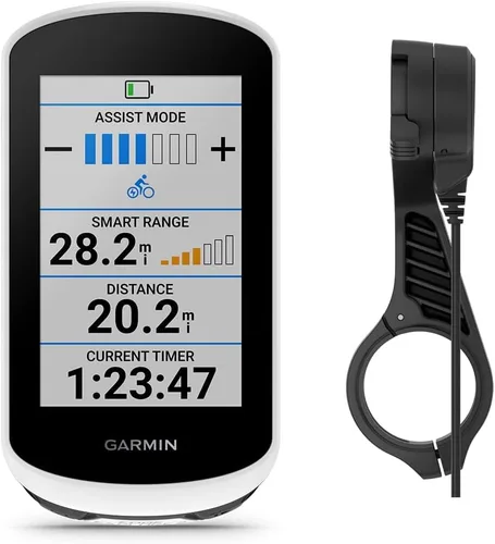 Vista 2 de Garmin Edge Explore 2 (montaje eléctrico) - Computadora de bicicleta - Pantalla táctil y fácil de usar GPS, mapas y actualizaciones de tráfico