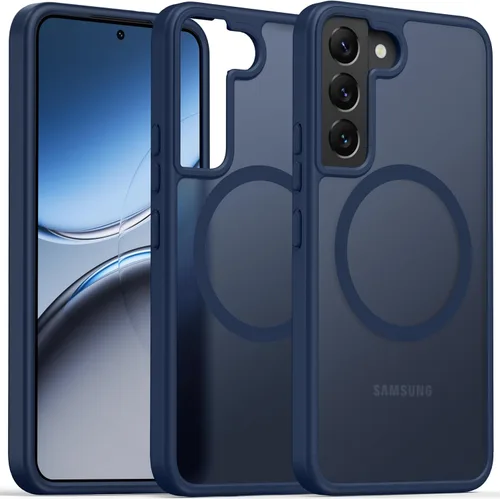 Vista 61 de Oterkin Funda magnética para Samsung Galaxy A17 mate, funda de teléfono A17 compatible con MagSafe esmerilada, translúcida, a prueba de golpes Negro