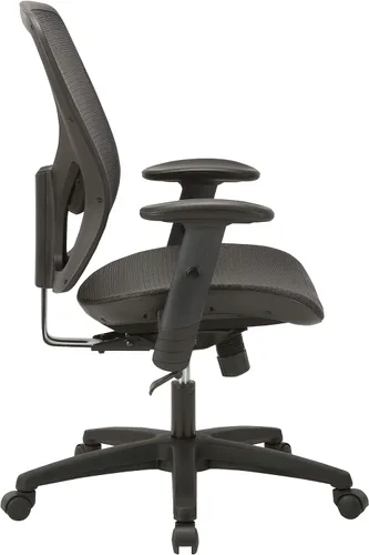 Vista 7 de Lorell, LLR83293, SOHO Silla de trabajo negra con respaldo medio de malla