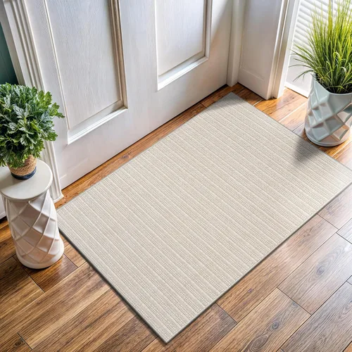 Vista 36 de Tapete de Puerta de Yute Fácil 2x3 Pies Interior Exterior Alfombras Naturales Alfombra de Fibra Sólida Alfombra de Área Tejida Boho Fácil de Limpiar
