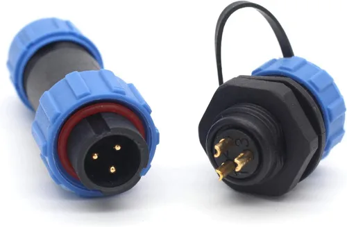Vista 14 de SP13 2pin/3pin/4pin/5pin/6pin/7pin/9pin conector de cable de aviación, enchufe impermeable IP67, conector de equipo de luz LED