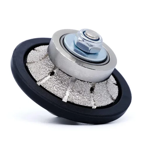 Vista 2 de 3/4 "Demi Bullnose Diamond Router bit profiler B20 piedra granito mármol porcelana cerámica hoja de sierra Buffer