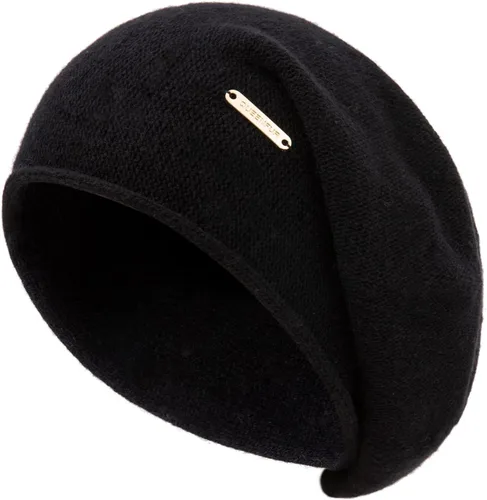 Vista 18 de Gorros de Punto Holgados para Mujeres de Cachemira Gorro de Esquí de Lana Tejida Suave y Cálido Gorro de Invierno A01-beige
