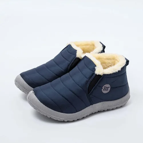 Vista 5 de Botas de nieve para mujer, impermeables, talla 12, botas de invierno para mujer, lindas botas de nieve peludas para mujer, botas de nieve