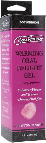 Vista 2 de Doc Johnson GoodHead Warming Oral Delight Gel - Algodón de Azúcar - 4 onzas líquidas (4.0 fl oz)