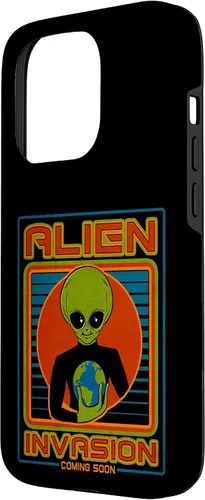 Vista 35 de Funda para iPhone 13 Pro Max Alien Invasion 1984 Tech Noir Distopía