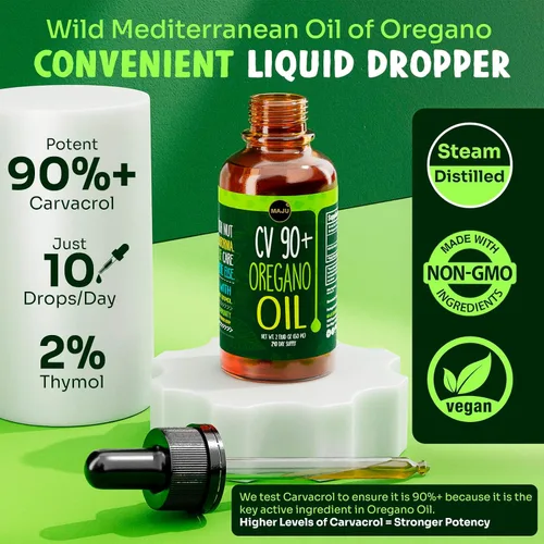 Vista 6 de Maju Superfoods Paquete de aceite de semilla negra y orégano