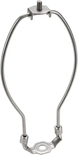 Vista 5 de Aspen Creative 20005-16, arpa de lámpara de 7 pulgadas con silla de montar en acabado de latón pulido, paquete de 6