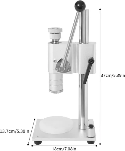 Vista 3 de Máquina tapadora manual de botellas de perfume, herramienta de sellado de tapas de 0.51 pulgadas/0.512 in, máquina taponadora de escritorio