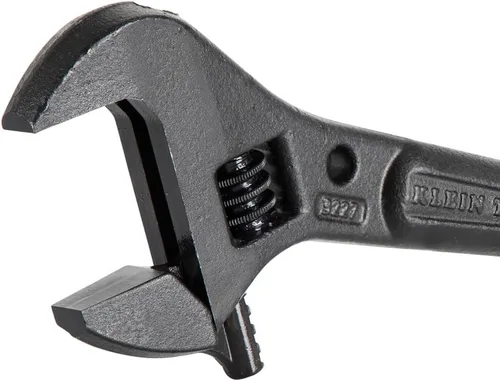 Vista 12 de Klein Tools 3227 Llave Ajustable Extra Ancha, Llave de Construcción Spud para Tuercas y Pernos de hasta 1-7/16 Pulgadas, 10 Pulgadas, con Orificio
