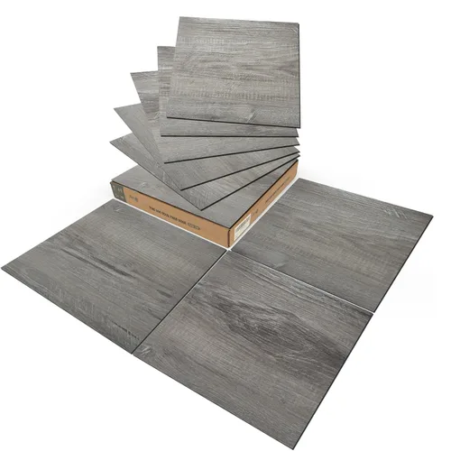 Vista 13 de Art3d Azulejos de vinilo para pegar y desprender 30 unidades 30 x 30 cm, Suelos autoadhesivos impermeables con aspecto de tablones de madera