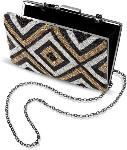 Vista 3 de Aheli Bolsos de mano indios para mujer, bolsos de noche hechos a mano para boda, fiesta nupcial