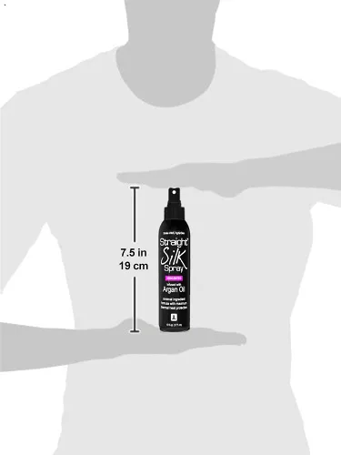 Vista 3 de Spray de Seda Lisa con Aceite de Argán Marroquí Protector Térmico Alisador de Cabello & Desenredante Sin Alcohol Protector Térmico hasta 450°F