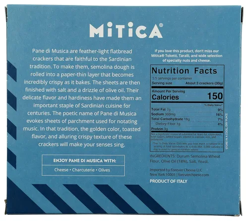 Vista 2 de Mitica Pane Di Musica Crackers, 3.52 oz