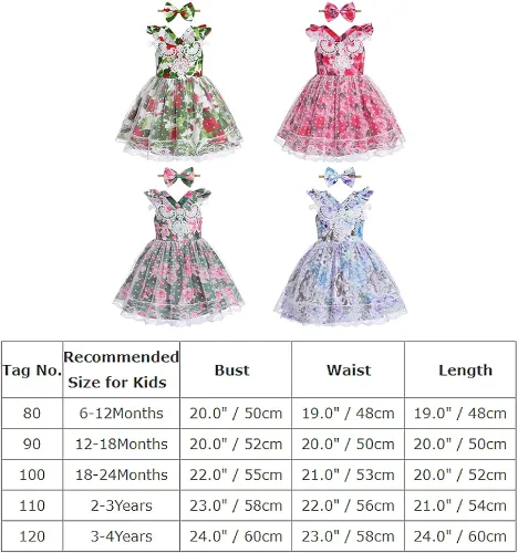 Vista 7 de IDOPIP Baby Girls Floral Tutu Dress Summer Mesh Lace Sleeveless Backless Princess Birthday Party Dresses with Headband Outfit