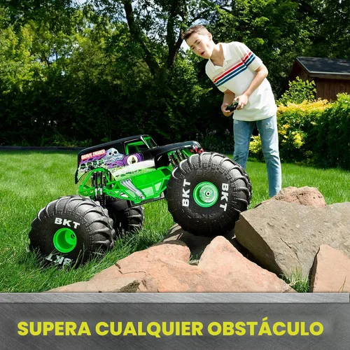 Vista 5 de Monster Jam, Camión monstruo oficial Mega Grave Digger todo terreno, más de Mega Grave Digger (V2)