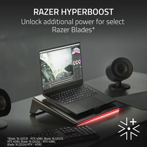 Vista 8 de Razer Almohadilla de enfriamiento para laptop Adaptativa, control