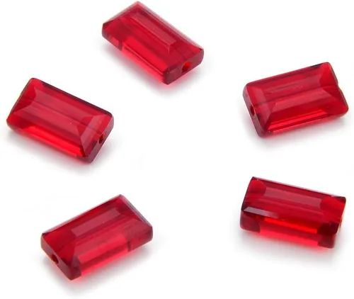 Vista 17 de 25 piezas Adabele cuentas austriacas de cristal facetado de 14 mm, rectangulares sueltas, amatista, compatibles con cristales Swarovski Preciosa