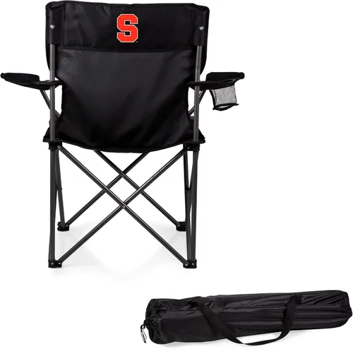 Vista 22 de PICNIC TIME NCAA PTZ - Silla de campamento, silla de picnic, silla de playa con bolsa de transporte (negro)