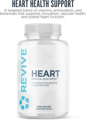 Vista 3 de Revive MD Health Supplements, 90 cápsulas vegetarianas – Suplemento CoQ10 apoya la función muscular cardíaca – Coenzima Q10 200 mg promueve un flujo