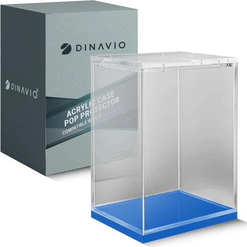 Vista 7 de Dinavio Crafthouse Funko Pop Protector – vitrina de acrílico – Diseño apilable resistente – Estuche de 0.157 in para figuras de vinilo de 4 pulgadas