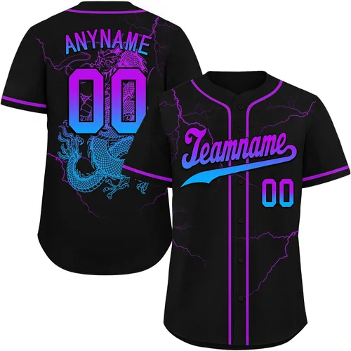 Vista 13 de Camiseta de béisbol de dragón personalizada para hombres y mujeres, camisa de Steetwear de estilo gótico, nombre del equipo y número personalizado
