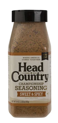Vista 5 de Head Country Bar-B-Q Championship Seasoning, Original Sin Gluten, Sin MSG, Condimento Multiusos para Barbacoa Condimento de Especias Secas