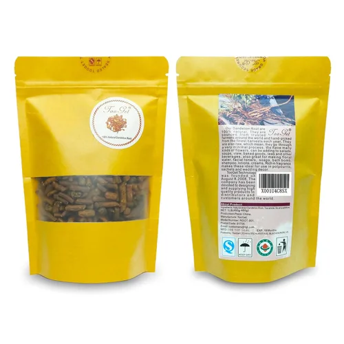 Vista 2 de TooGet Raíz de Diente de León Orgánica - Cortada y Tamizada, Té Natural de Raíz de Diente de León en Polvo al Mayoreo - 1 Libra