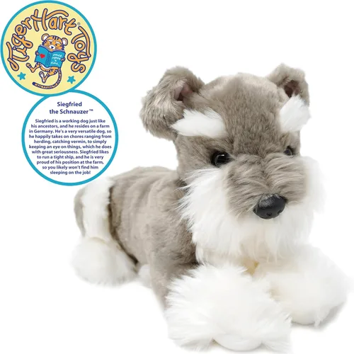 Vista 4 de TigerHart Siegfried El Schnauzer - Juguete de peluche de 13 pulgadas