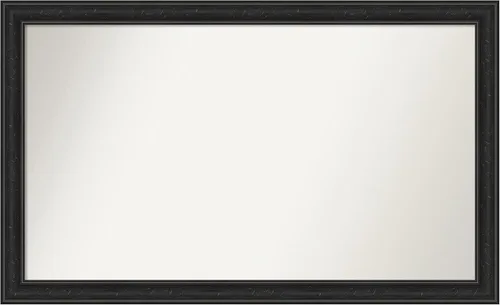Vista 157 de Amanti Art Espejo personalizado, gran espejo de baño estrecho, espejo de pared o espejo de tocador de baño sobre el fregadero (24 x 24 pulgadas)