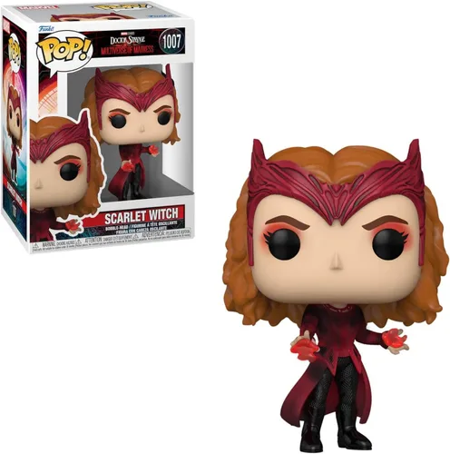 Vista 6 de POP Marvel: Doctor Strange Multiverse of Madness - Figura de vinilo de Funko de la bruja escarlata (con funda protectora de caja compatible)