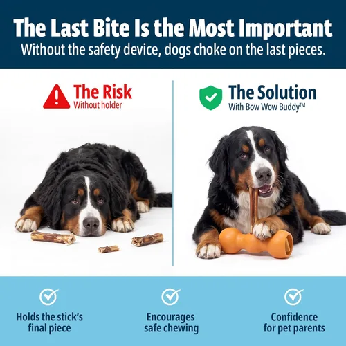 Vista 4 de Bow Wow Labs Dispositivo de Seguridad Buddy Nuevo Soporte para Palitos Comestibles Bully para Perros Fabricado en los EE. UU. Apto