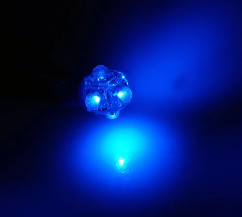 Vista 3 de LEDLP-T10-B5 - Bombillas LED para placa de matrícula T10, 5 flujos LED azul juego de 2 piezas