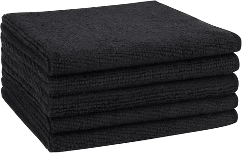 Vista 48 de AIDEA - Paño de limpieza de microfibra, 10 unidades, toallas de microfibra negras, 12 x 12 pulgadas Microfiber Towels for Cars, Wash Cloths, Lint